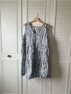 Lucky Brand Sleeveless Linen Floral Dress